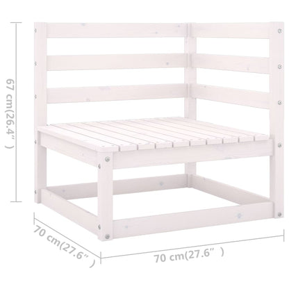 5-tlg. Garten-Lounge-Set mit Kissen Kiefer Massivholz