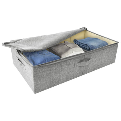 Aufbewahrungsbox Stoff 70x40x18 cm Grau