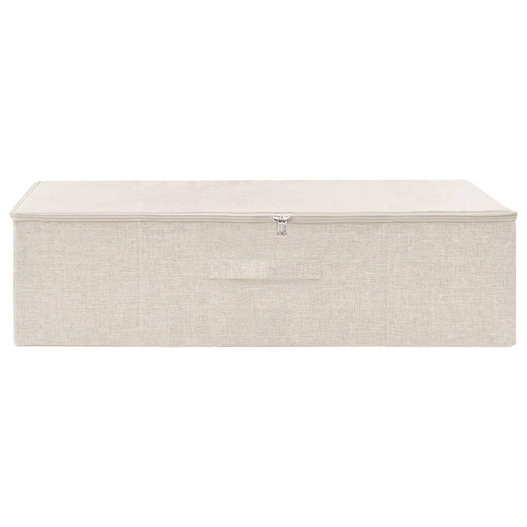 Aufbewahrungsbox Stoff 70x40x18 cm Creme