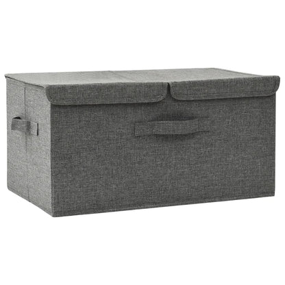 Aufbewahrungsbox Stoff 50x30x25 cm Anthrazit