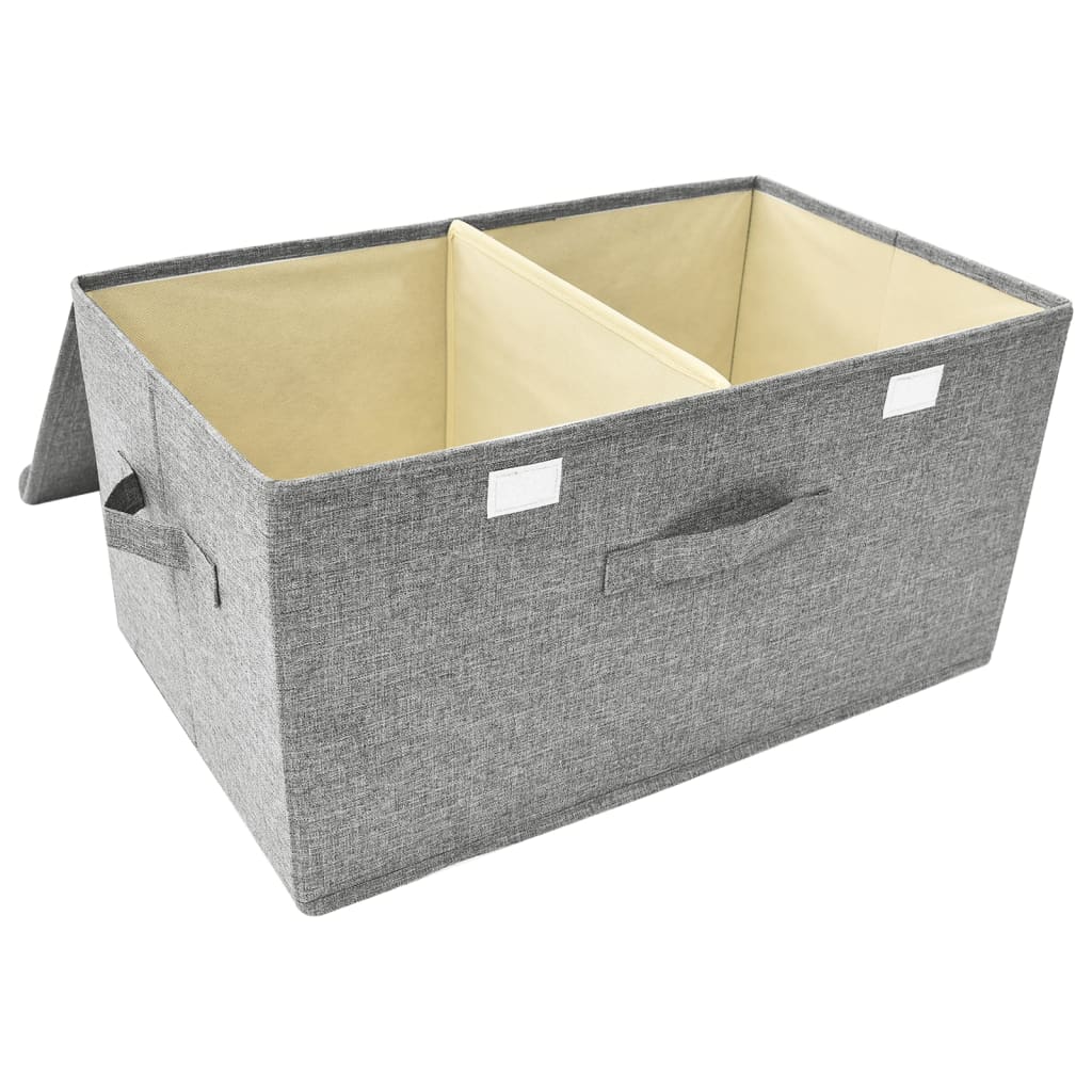 Aufbewahrungsbox Stoff 50x30x25 cm Grau