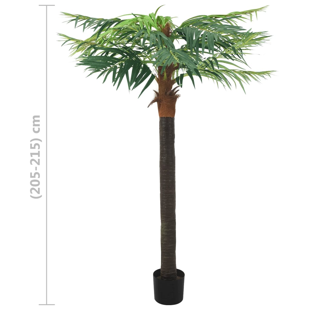 Künstliche Palme Phönix mit Topf 215 cm Grün