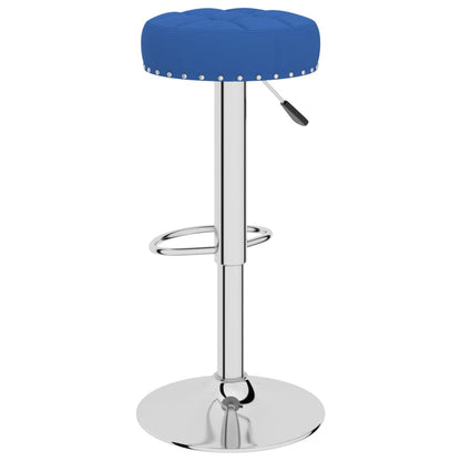 Barhocker 2 Stk. Blau Stoff