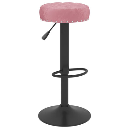 Barhocker 2 Stk. Rosa Samt