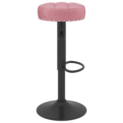 Barhocker 2 Stk. Rosa Samt