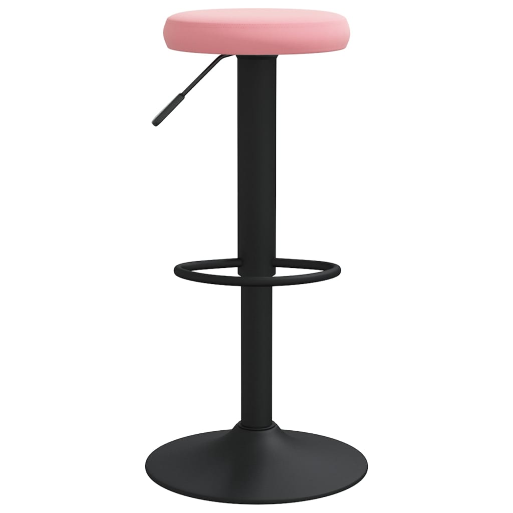 Barhocker 2 Stk. Rosa Samt