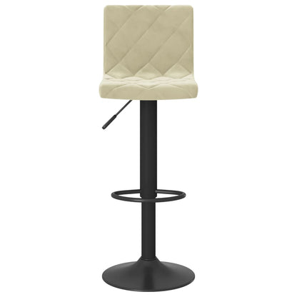 Barhocker 2 Stk. Creme Samt