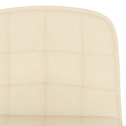 Barhocker 2 Stk. Creme Stoff