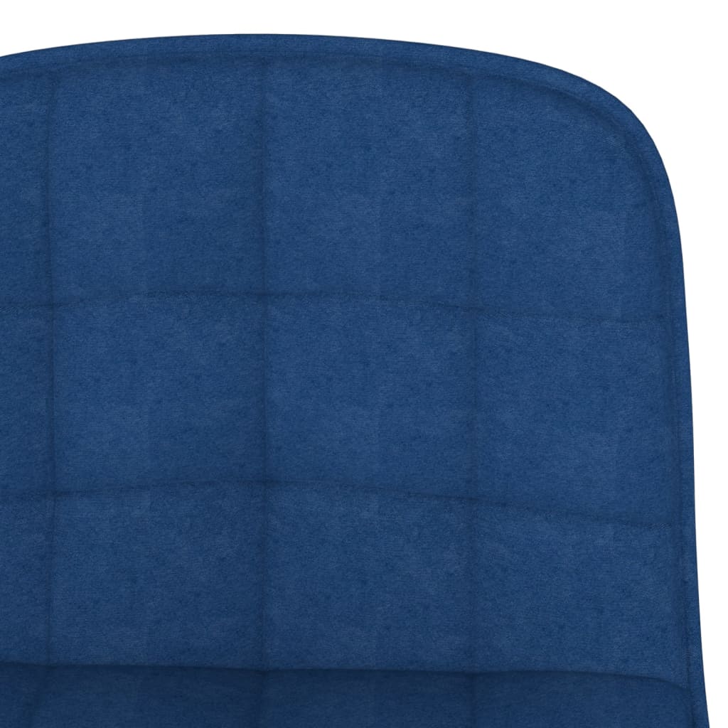 Barhocker 2 Stk. Blau Stoff