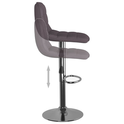 Barhocker 2 Stk. Taupe Stoff