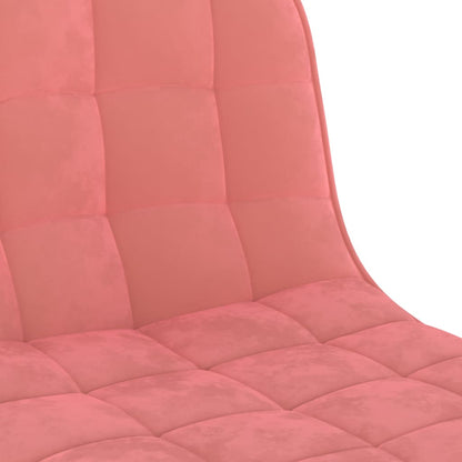 Barhocker 2 Stk. Rosa Samt