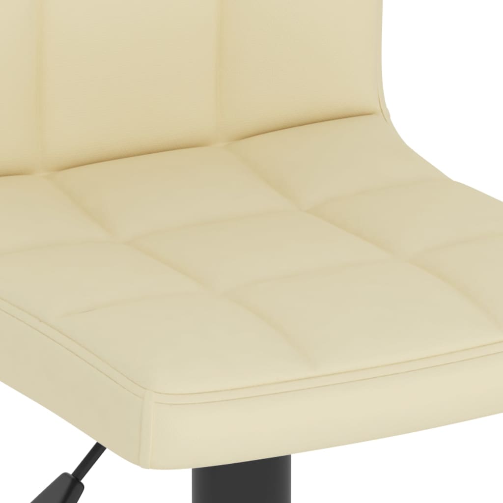 Barhocker 2 Stk. Creme Stoff