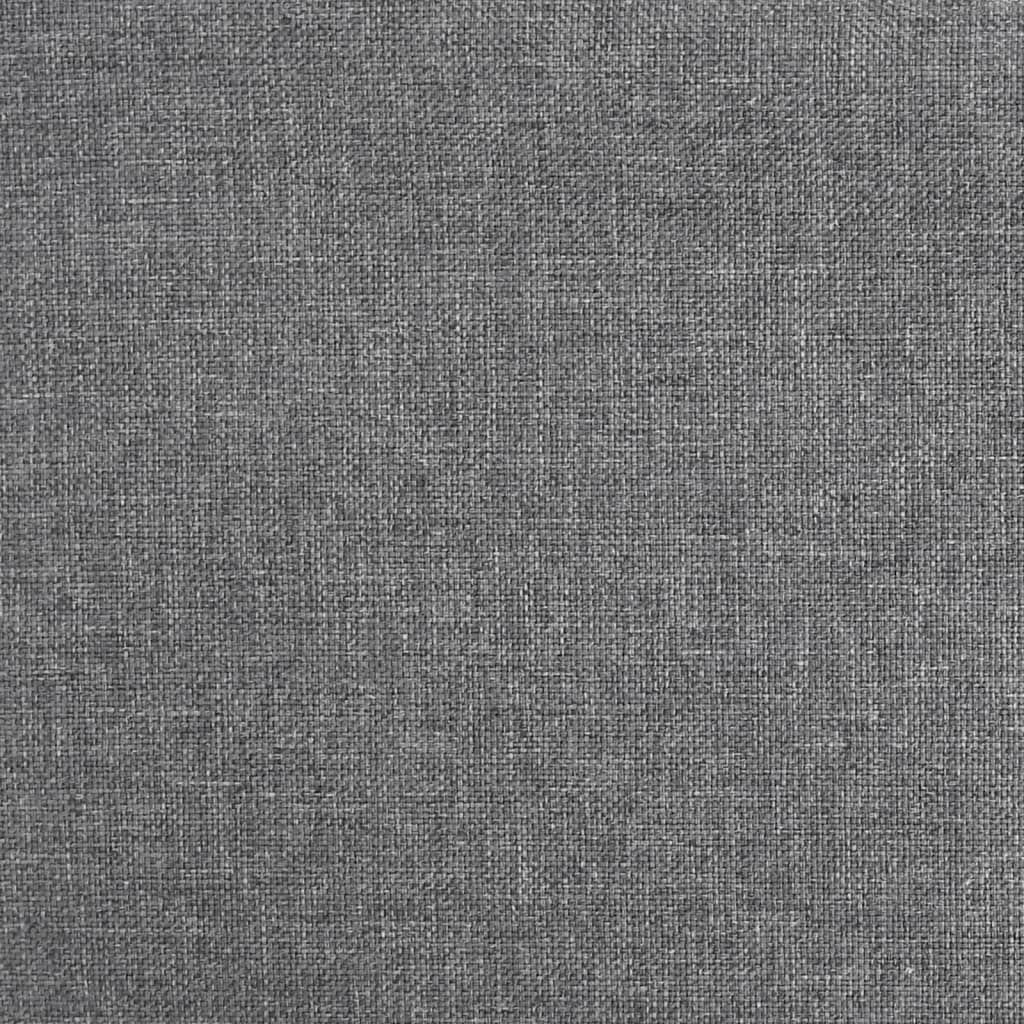 Tabourets de bar 2 pcs. Tissu gris clair