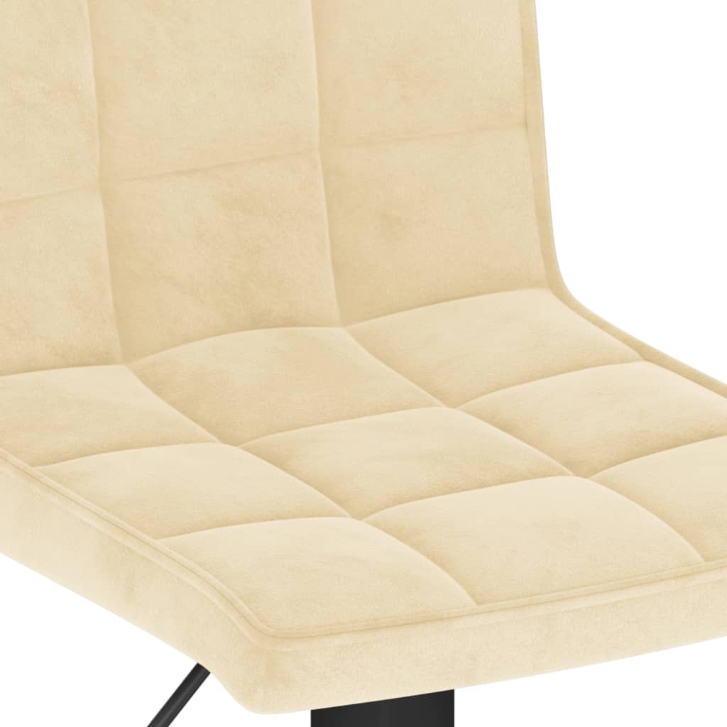 Barhocker 2 Stk. Creme Samt