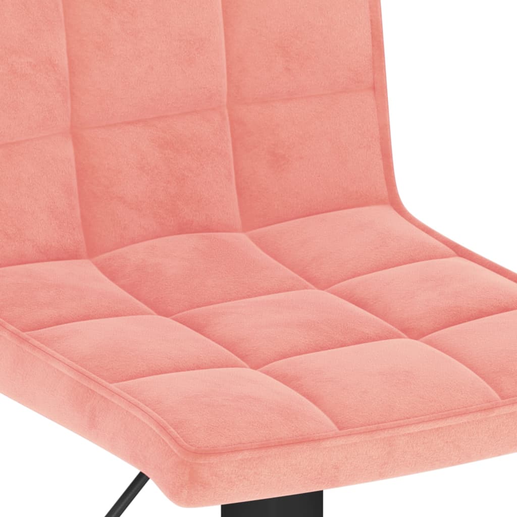 Barhocker 2 Stk. Rosa Samt