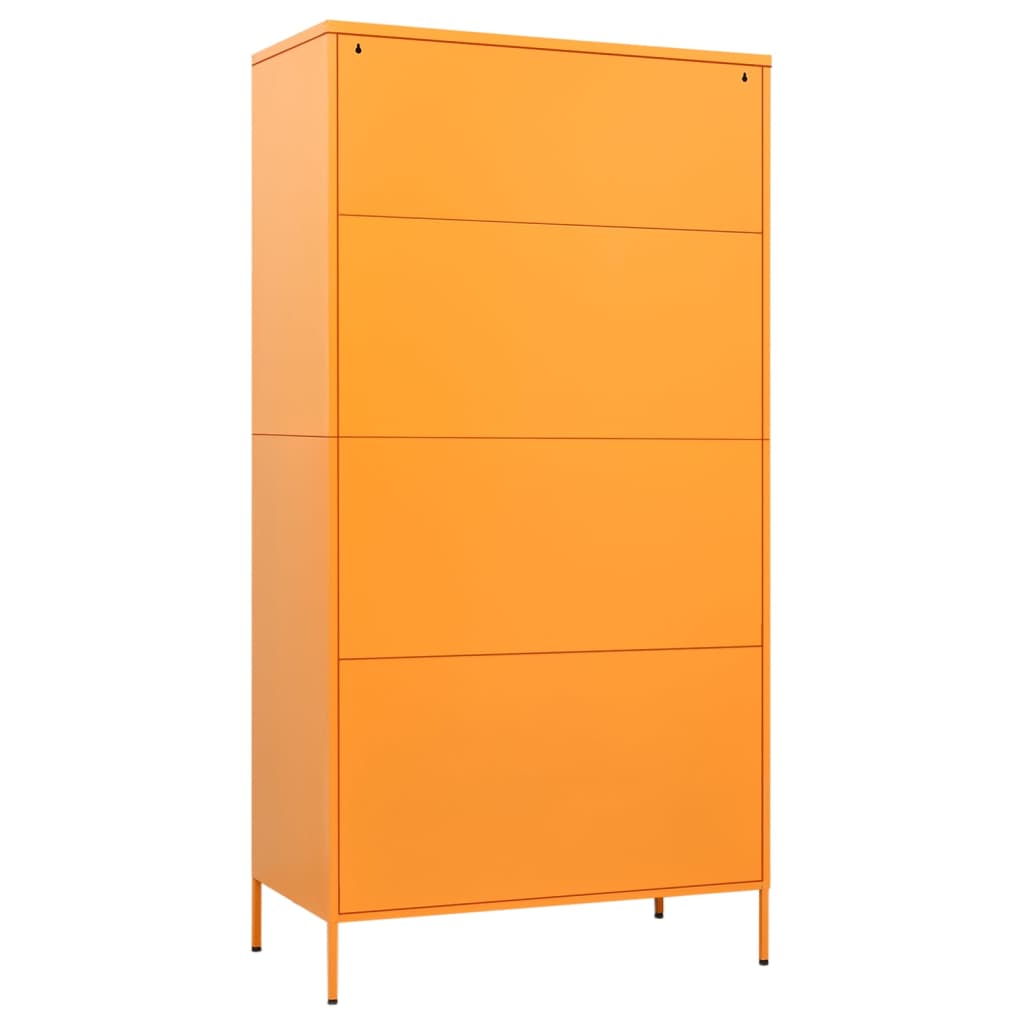 Armoire jaune moutarde 90x50x180 cm en acier