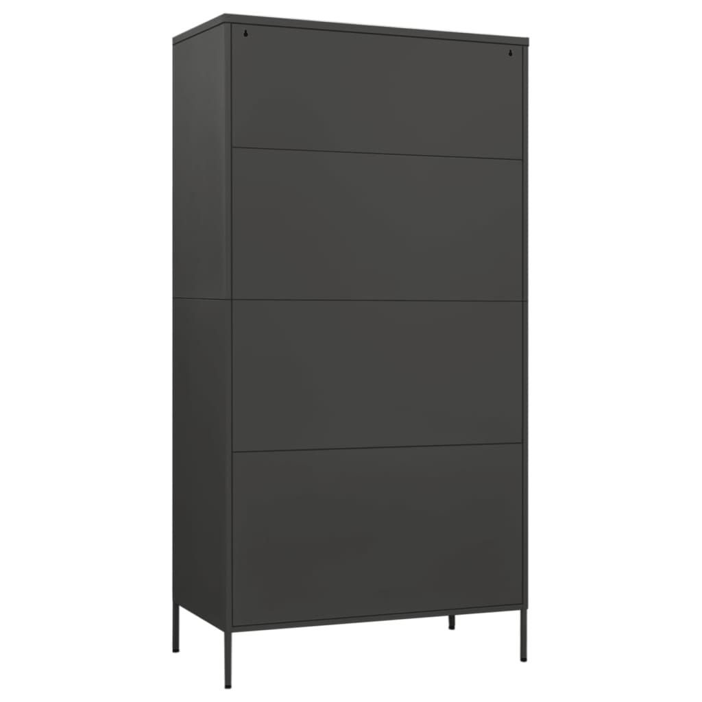 Armoire anthracite 90x50x180 cm acier