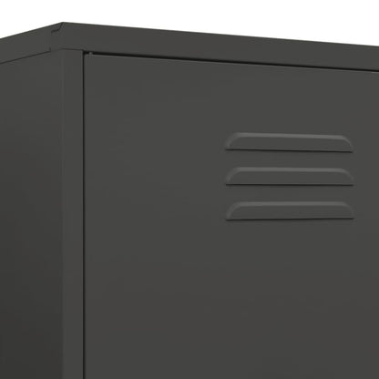 Armoire anthracite 90x50x180 cm acier