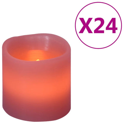 Velas LED eléctricas 24 uds. Blanco cálido.