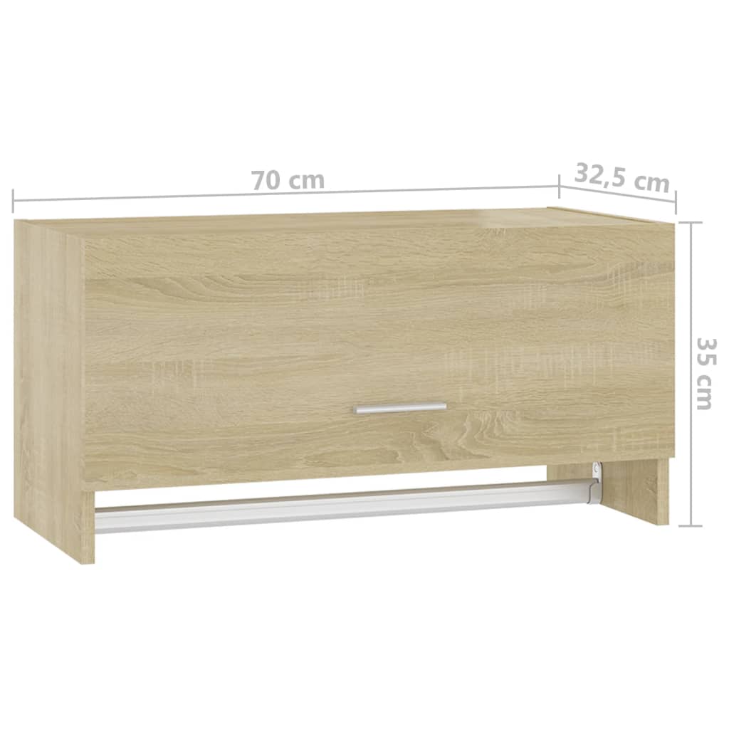 Armario Sonoma roble 70x32,5x35 cm material madera