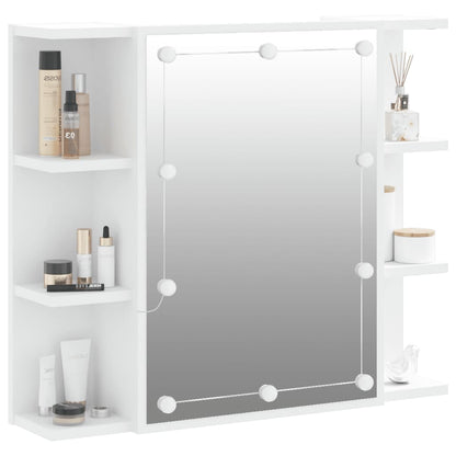 Armoire à miroir avec LED blanc 70x16,5x60 cm