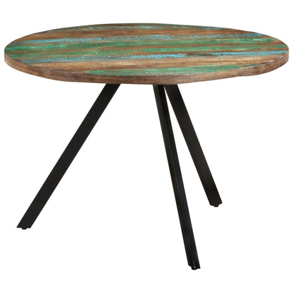 Table à manger 110x75 cm bois massif de récupération