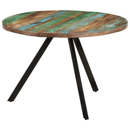 Table à manger 110x75 cm bois massif de récupération