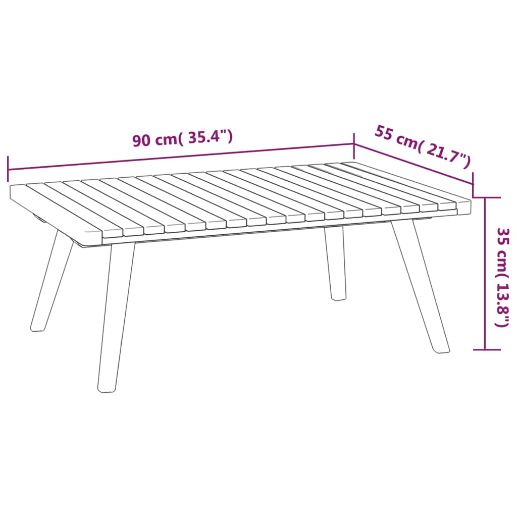 5-tlg. Garten-Lounge-Set mit Kissen Massivholz Akazie