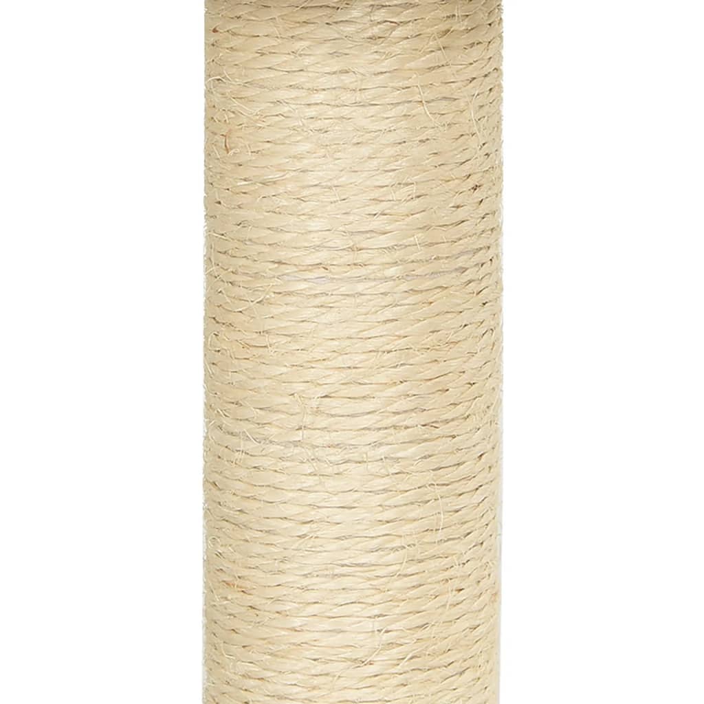 Arbre à chat avec griffoir en sisal gris clair 92 cm