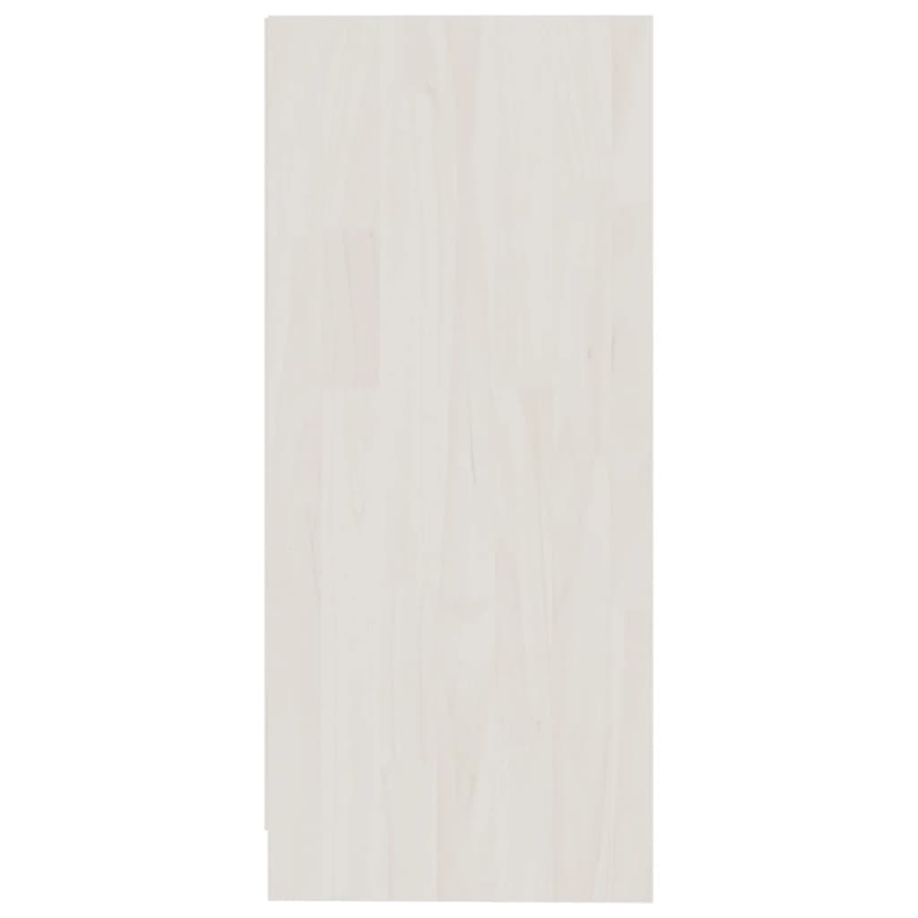 Mueble auxiliar blanco 35,5x33,5x76 cm madera maciza de pino