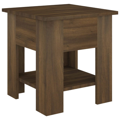 Couchtisch Braun Eichen-Optik 40x40x42 cm Holzwerkstoff