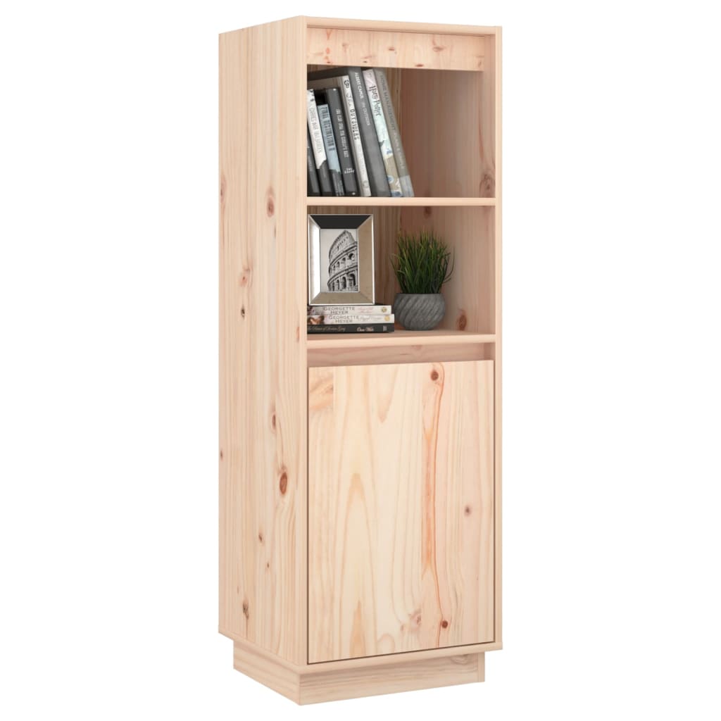 Buffet haut 37x34x110 cm en bois de pin massif