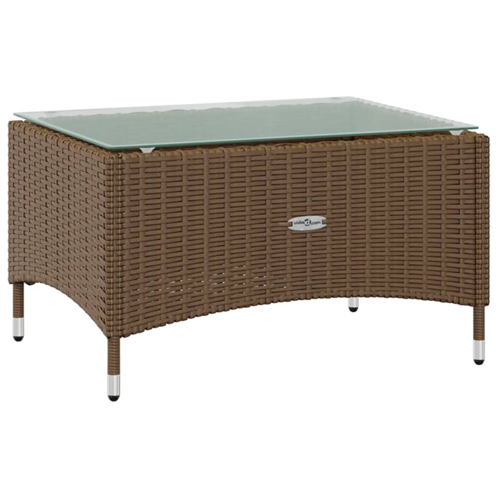 16-tlg. Garten-Lounge-Set mit Auflagen Poly Rattan Braun