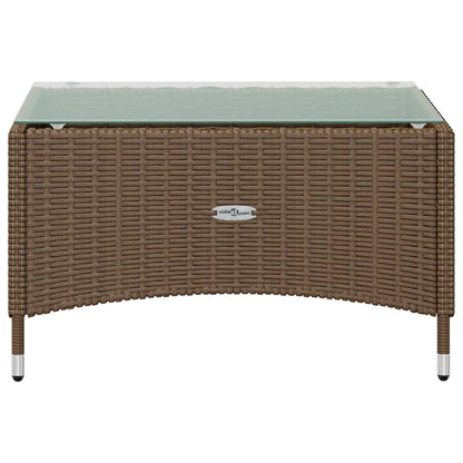 16-tlg. Garten-Lounge-Set mit Auflagen Poly Rattan Braun