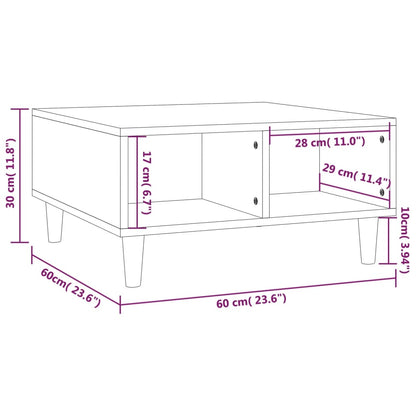 Couchtisch Braun Eichen-Optik 60x60x30 cm Holzwerkstoff