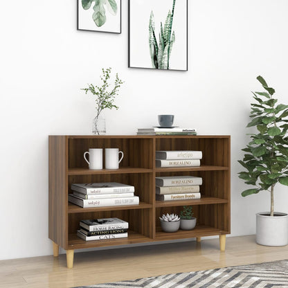 Sideboard Braun Eichen-Optik 103,5x35x70 cm Holzwerkstoff