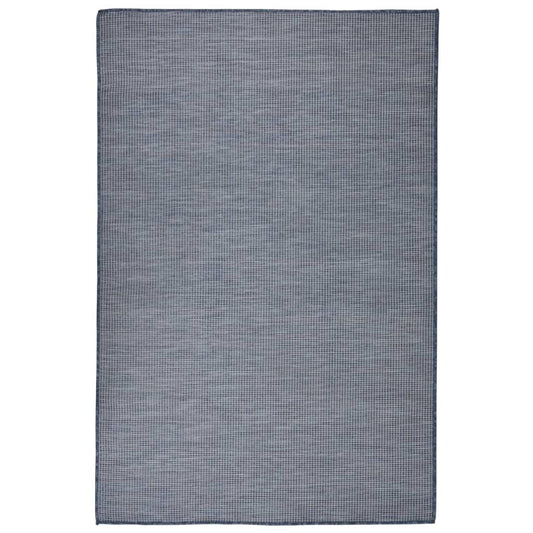 Outdoor-Teppich Flachgewebe 120x170 cm Blau