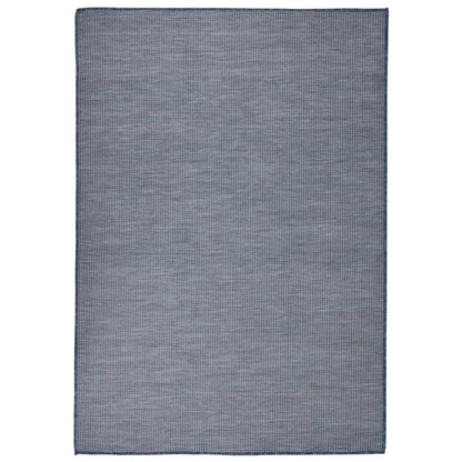 Outdoor-Teppich Flachgewebe 160x230 cm Blau