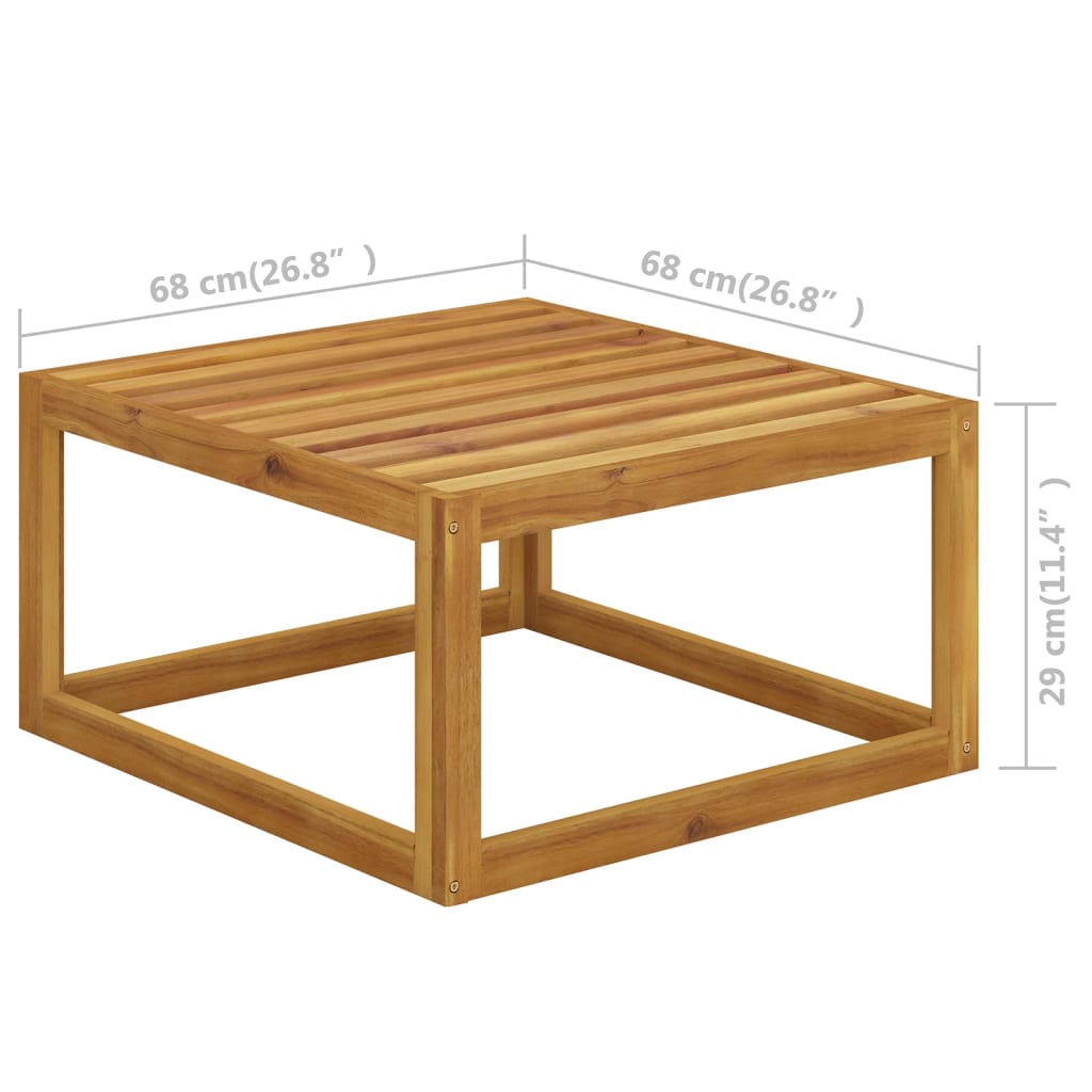 5-tlg. Garten-Lounge-Set mit Kissen Massivholz Akazie