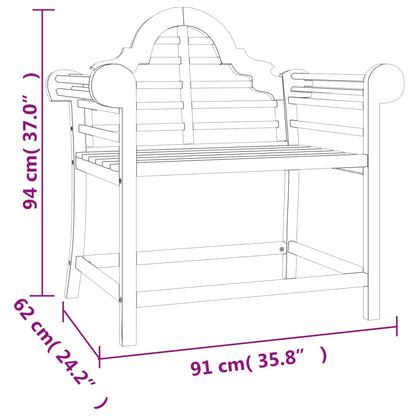 Gartenstühle 2 Stk. 91x62x94 cm Massivholz Teak