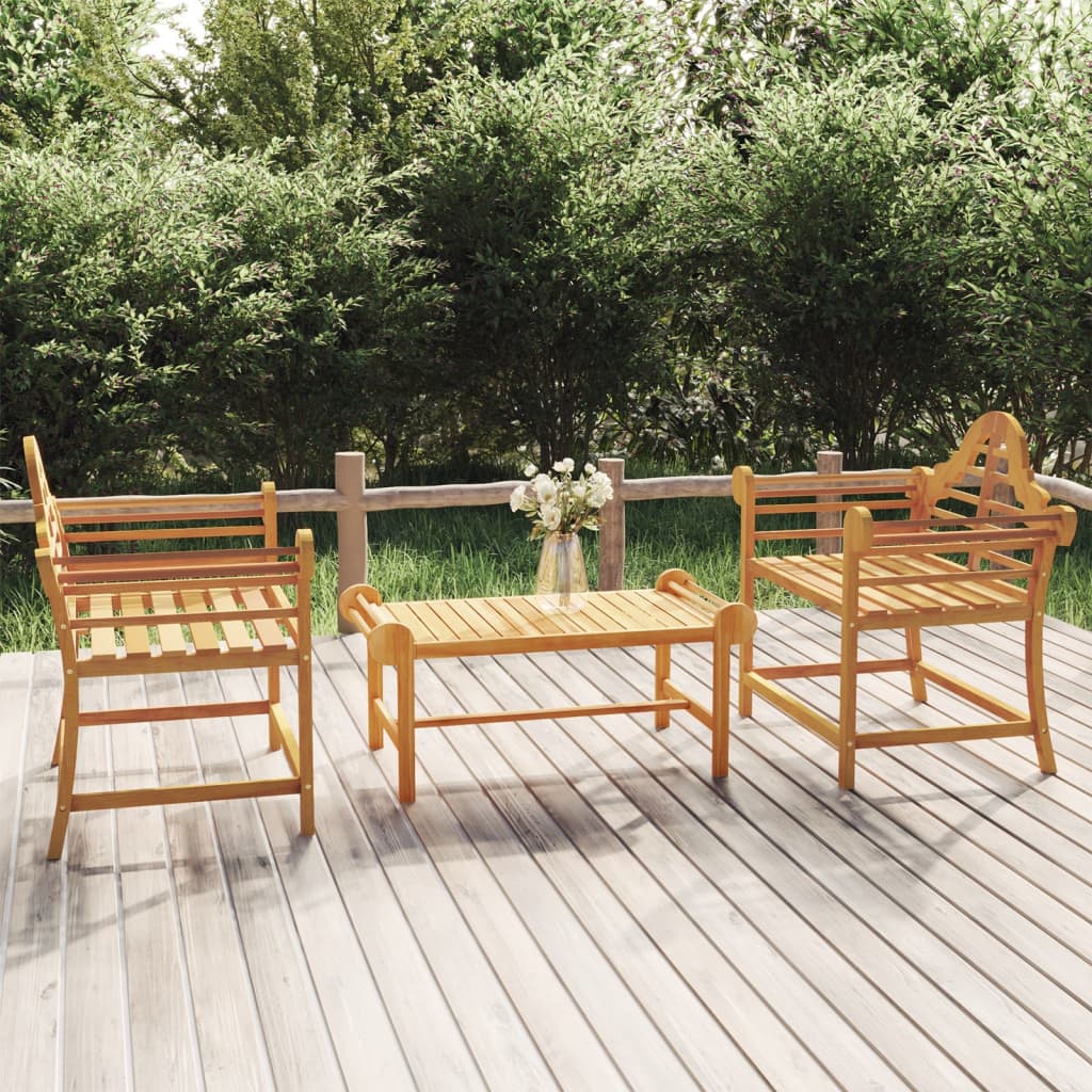 Gartenstühle 2 Stk. 91x62x94 cm Massivholz Teak