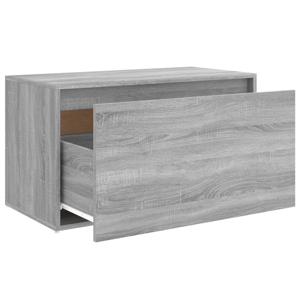 Flurbank 80x40x45 cm Grau Sonoma Holzwerkstoff