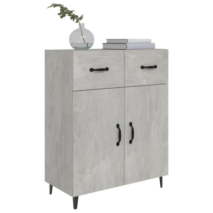 Buffet gris béton 69,5x34x90 cm en bois