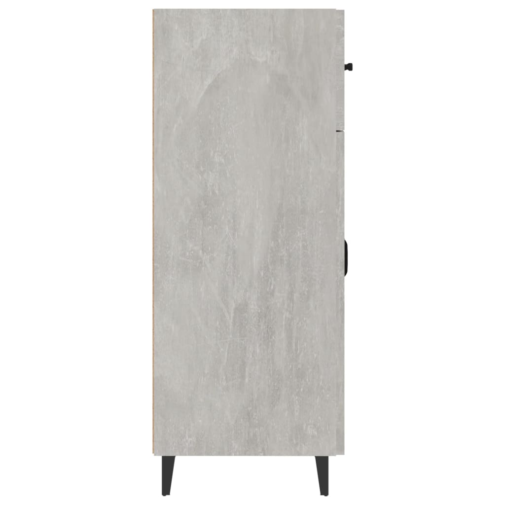 Buffet gris béton 69,5x34x90 cm en bois