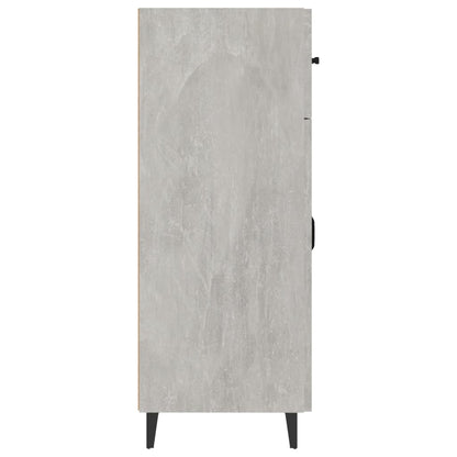 Buffet gris béton 69,5x34x90 cm en bois