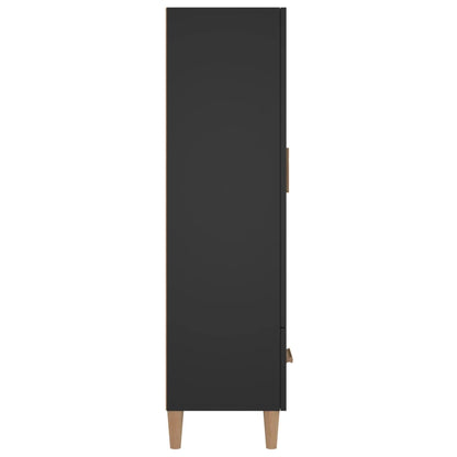 Highboard Schwarz 70x31x115 cm Holzwerkstoff