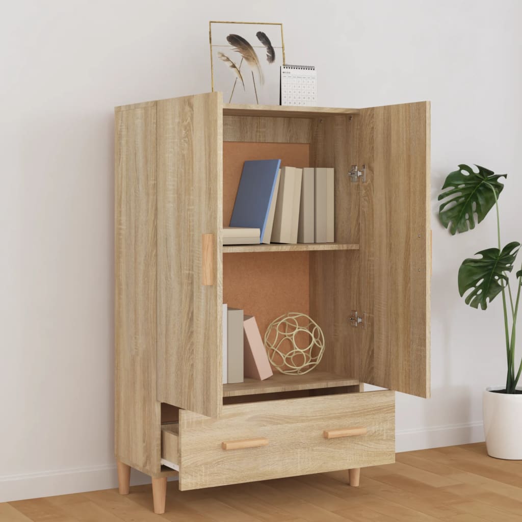 Highboard Sonoma-Eiche 70x31x115 cm Holzwerkstoff