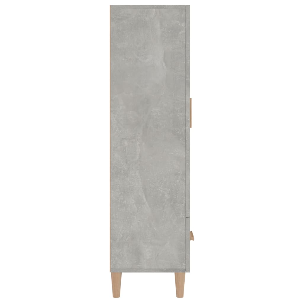 Alacena hormigón gris 70x31x115 cm de madera