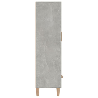 Alacena hormigón gris 70x31x115 cm de madera