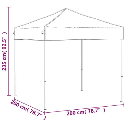 Partyzelt Faltbar Creme 2x2 m